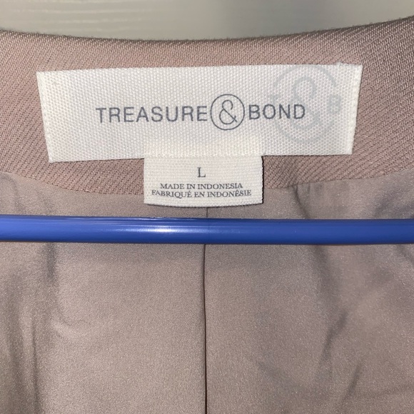 Treasure & Bond Collarless Blazer - Picture 5 of 6